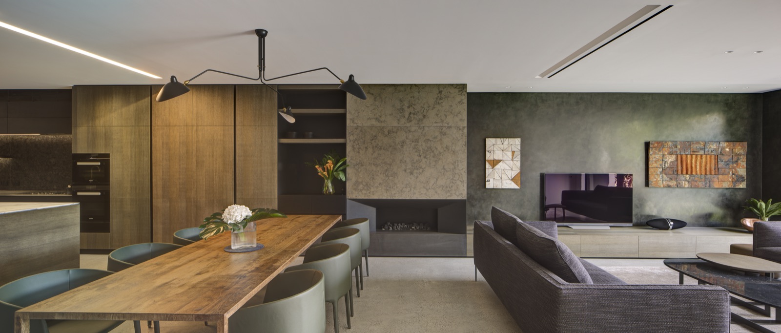 Eastern Suburbs House — dining and living joinery